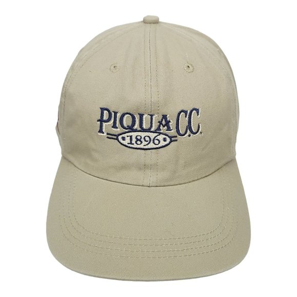 AHead Piqua Country Club Adjustable Cap Golf Trucker Baseball Hat Khaki - Picture 1 of 12